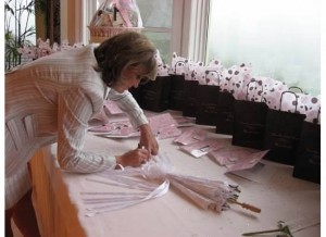 Instead of a Guest Book we had Ribbons to sign on a white Umbrella