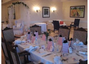 One of the eight table settings