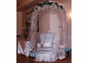 The Brides Special Chair to open gifts
